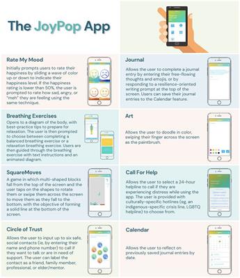 Exploring the feasibility of a mental health application (JoyPopTM) for Indigenous youth